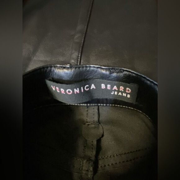 Veronica Berad Maera Extra High Rise Skinny Faux Leather Pants size 25 - Picture 8 of 14